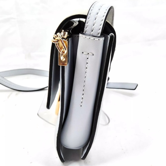 Chloé Faye Light Blue Gray Crossbody Bag - Picture 2 of 8